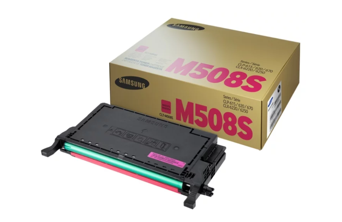 Картридж для лазерного принтера Samsung CLT-M508S, пурпурный, оригинал