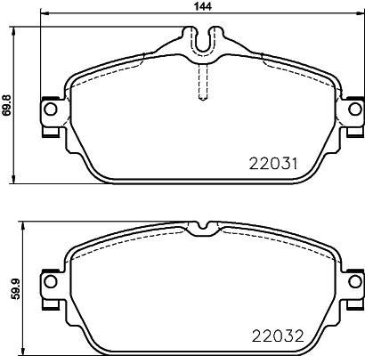 

Тормозные колодки HELLA PAGID/BEHR 8DB355021551