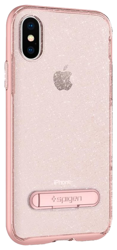 Чехол для Apple Spigen Crystal Hybrid Glitter для iPhone X розовый 057CS22150