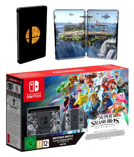 

Портативная игровая консоль Nintendo Switch + Super smash bros. ultimate edition, Nintendo Switch
