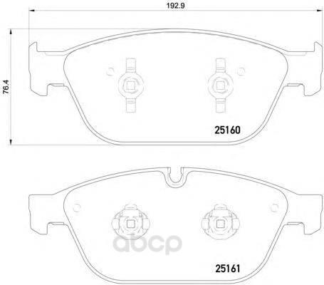 

Колодки тормозные Brembo P85128
