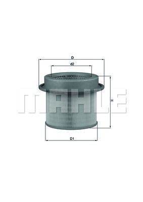 

Фильтр воздушный KNECHT LX 671