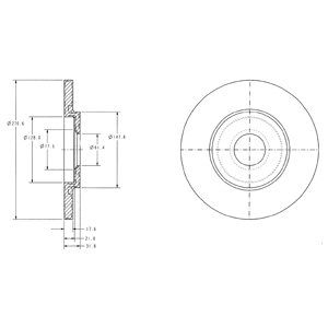 

Тормозной диск DELPHI BG3421C