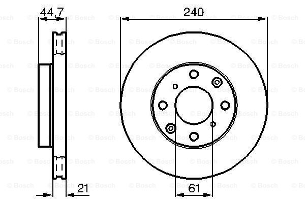 фото Тормозной диск bosch 0986478115