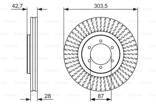 фото Тормозной диск bosch 0986479694