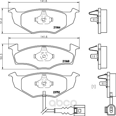 

Тормозные колодки HELLA PAGID/BEHR 8DB355009801