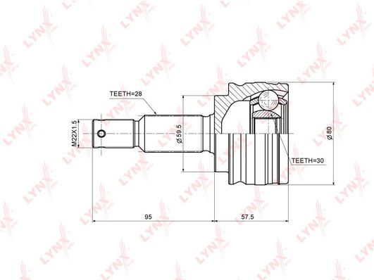 

Шрус LYNXauto CO-3642