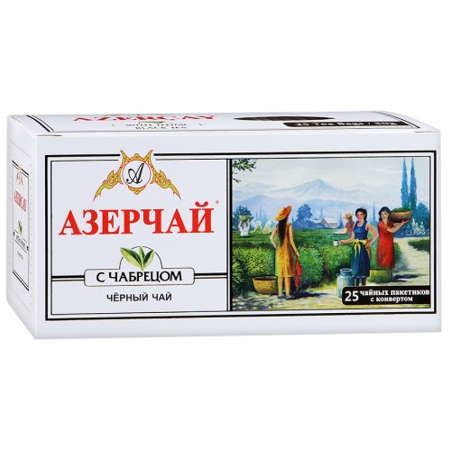 Чай черный Азерчай с чабрецом 25 пакетиков 307₽