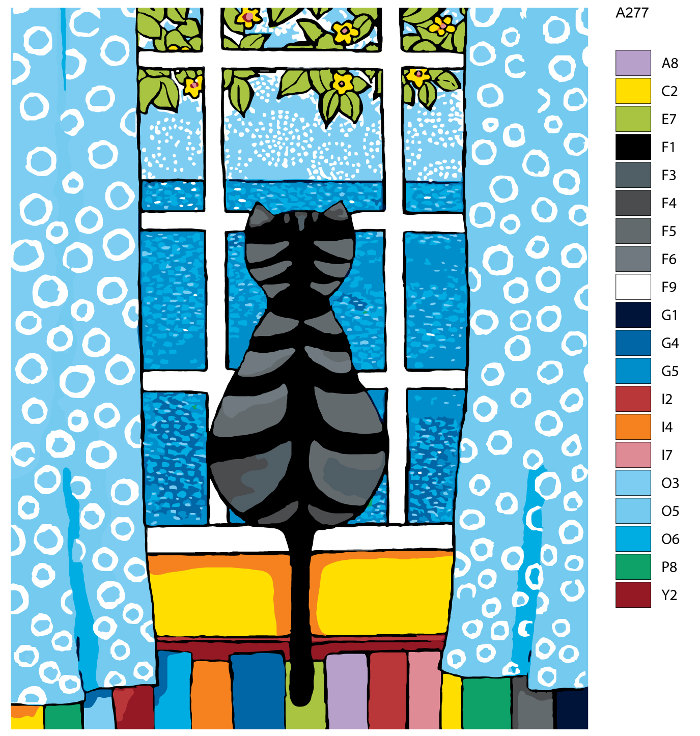 

Картина по номерам, 40 x 50, A277, A277