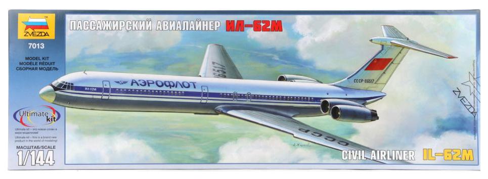 Купить Модели для сборки ZVEZDA Пассажирский авиалайнер Ил-62М,