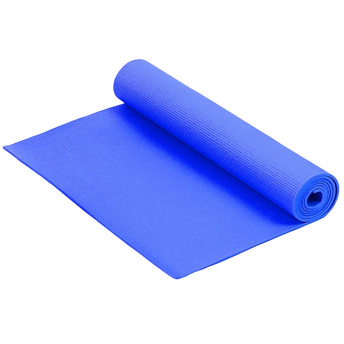фото Коврик для фитнеса и йоги larsen pvc синий 4 мм 173 см