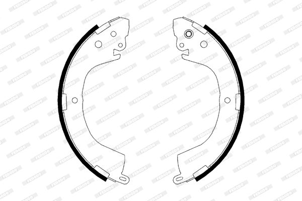 

Тормозные колодки дисковые FERODO FSB617