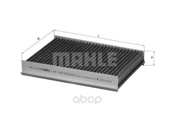 фото Фильтр воздушный салона mahle lak249 mahle/knecht