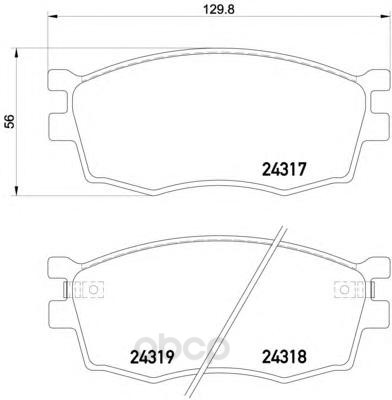 

Колодки тормозные дисковые, комплект Hella 8DB355006-951