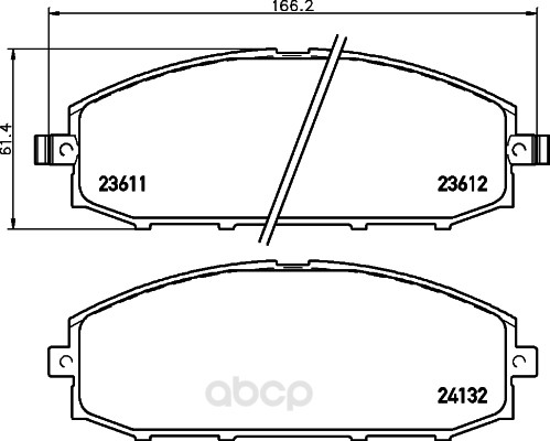 

Тормозные колодки дисковые HELLA 8DB355027771