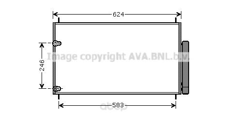 

Радиатор охлаждения двигателя Ava TOA5405D
