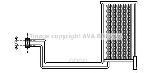 

Радиатор охлаждения двигателя Ava BW3368