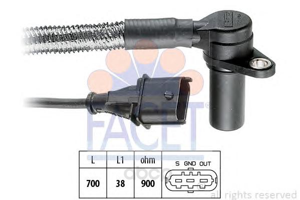 

Датчик положения коленвала Opel Omega B 94-03 Facet 90284
