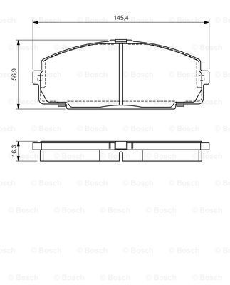 

Тормозные колодки Bosch дисковые 986495058