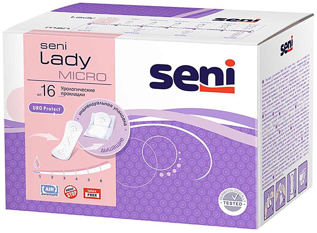 Купить Прокладки урологические SENI LADY Micro 16 шт.