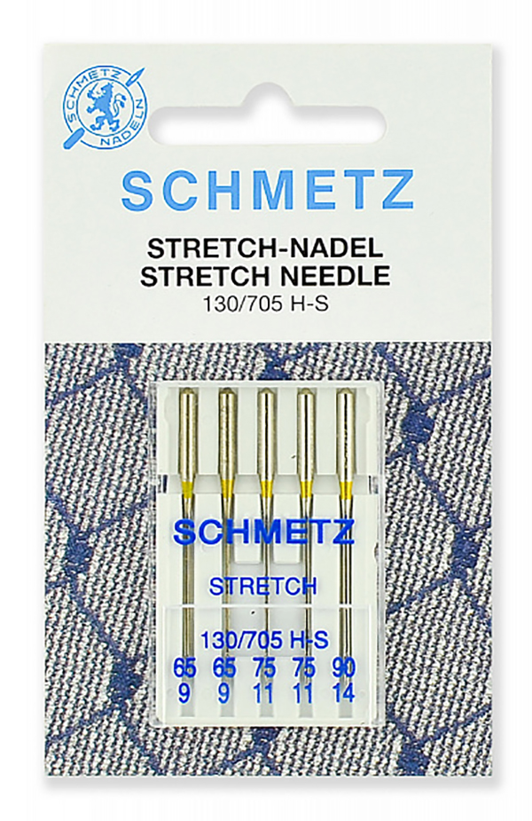 

Иглы стрейч Schmetz 130/705H-S №65 (2) 75(2), 90(1) 5 шт,