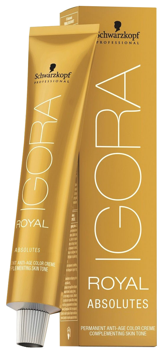 фото Краска schwarzkopf igora royal absolute 4-70 средний коричневый медный натуральный 60 мл schwarzkopf professional