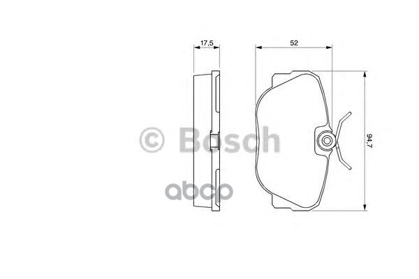 

Комплект тормозных колодок BOSCH 0986491730