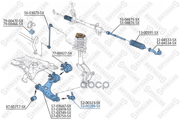 

Шаровая опора Stellox 5200289SX