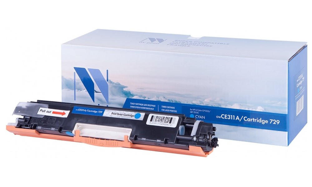 

Картридж для лазерного принтера NV Print CE311A/729C, голубой, NV-CE311A/729C