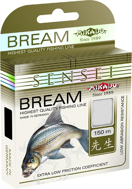 фото Леска монофильная mikado sensei bream 0,16 мм, 150 м, 4,2 кг