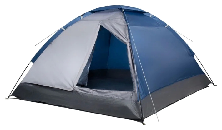 Палатка Trek Planet Lite Dome, кемпинговая, 4 места, синий/серый