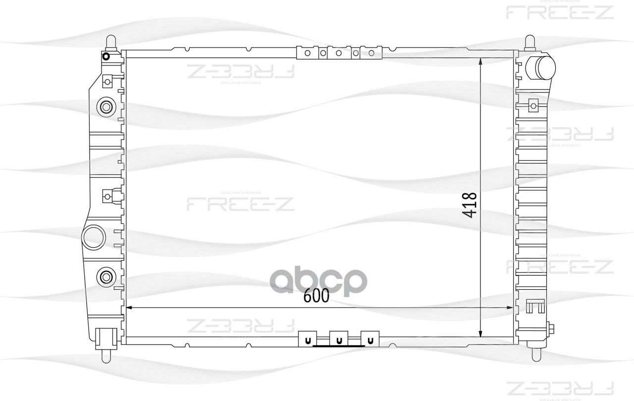 фото Радиатор охлаждения free-z kk0132