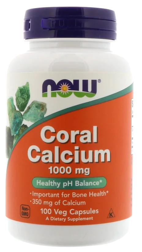 Купить Кальций NOW Coral Calcium 100 капс.