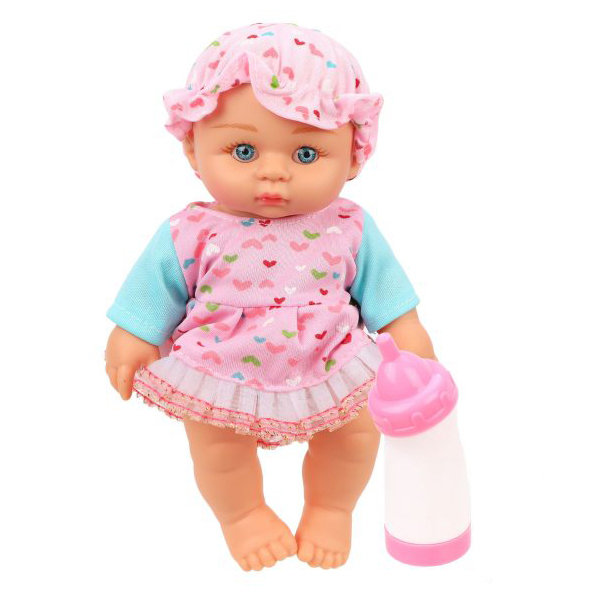 

НАША ИГРУШКА Пупс с бутылочкой, 23 см 326-13-PVC