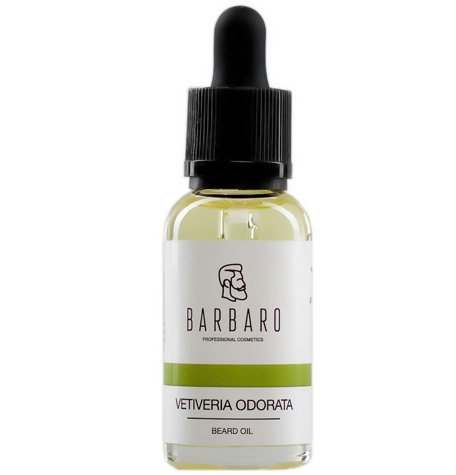 Масло для бороды Barbaro Beard Oil Vetiveria odorata Ветивер 30 мл aftertaste масло активатор для роста бороды и усов woad seed