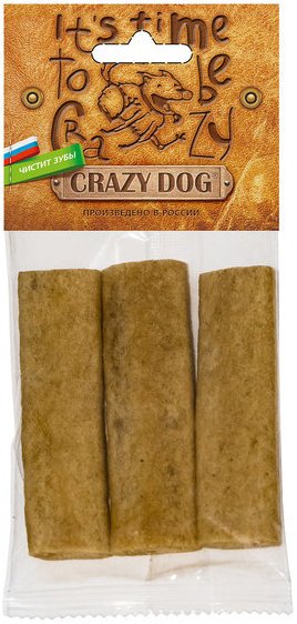 фото Лакомство для собак crazy dog жевательные полоски, для мелких пород, кролик, 41 г