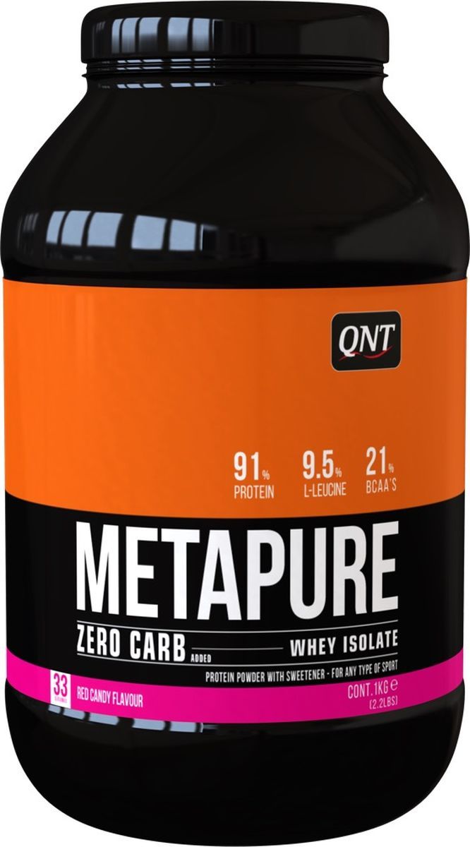 фото Протеин qnt metapure zero carb, 2000 г, red candy