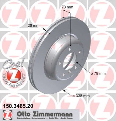 

Тормозной диск ZIMMERMANN 150.3465.20