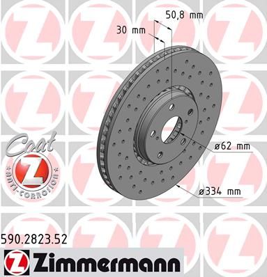 

Тормозной диск ZIMMERMANN 590.2823.52