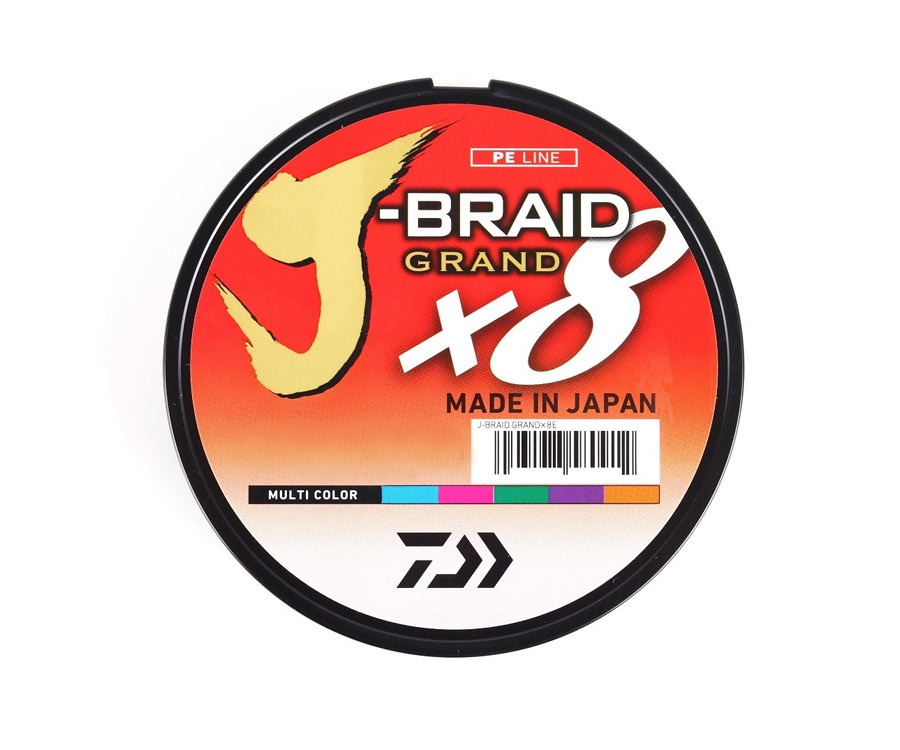 фото Леска плетеная daiwa j-braid grand x8 0,16 мм, 150 м, 10 кг, multicolor