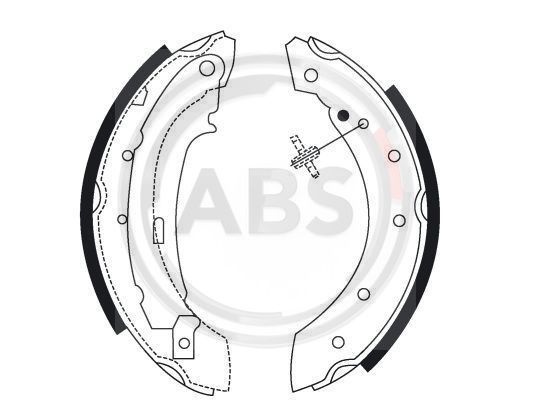 

Комплект тормозных колодок A.B.S. 8895
