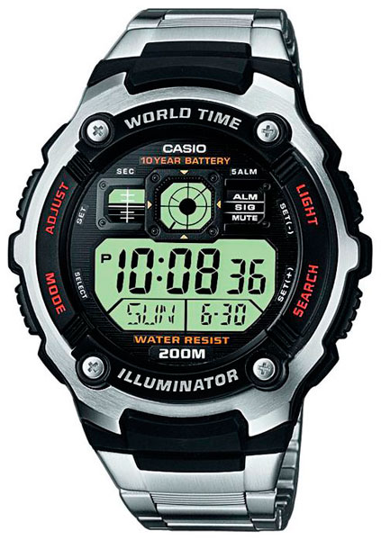 фото Наручные часы электронные мужские casio collection ae-2000wd-1a
