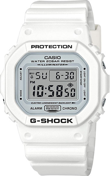 фото Японские наручные часы casio g-shock dw-5600mw-7e с хронографом