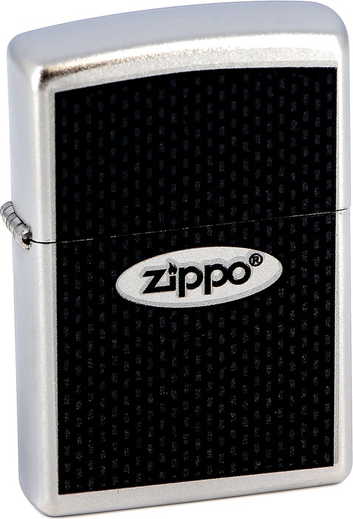 

Бензиновая зажигалка Zippo №205 Zippo Oval Satin Chrome, Серебристый;черный, №205 Zippo Oval