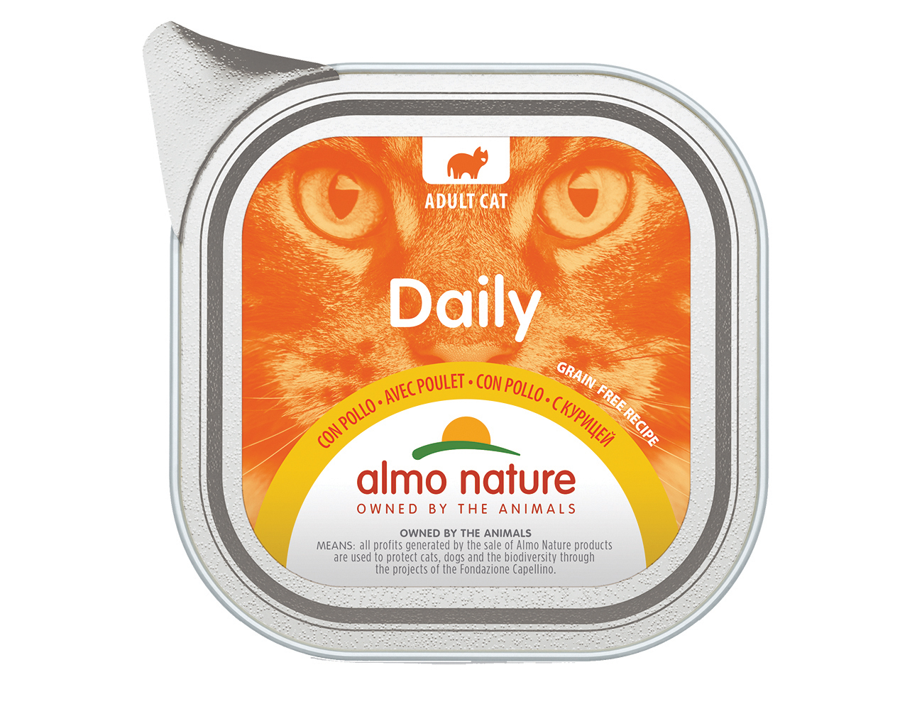 

Консервы для кошек Almo Nature Daily Adult, курица, 100г, Daily Adult