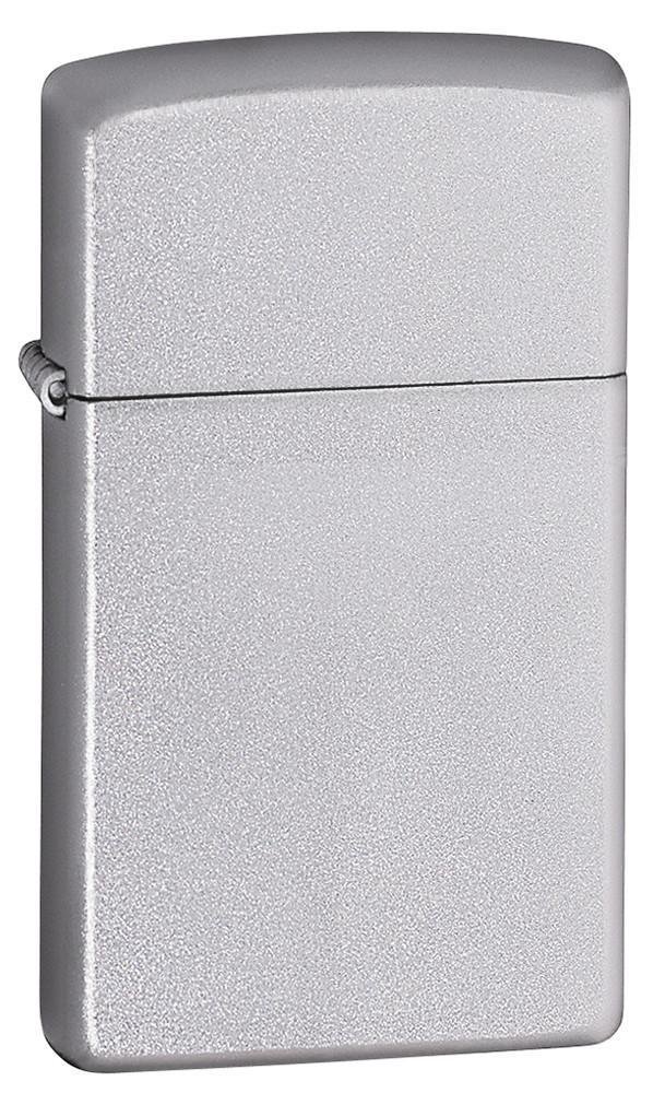 

Бензиновая зажигалка Zippo Slim 1605 Satin Chrome, Серебристый, Slim 1605
