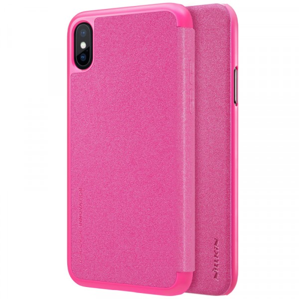 фото Чехол nillkin sparkle series для apple iphone x / xs pink