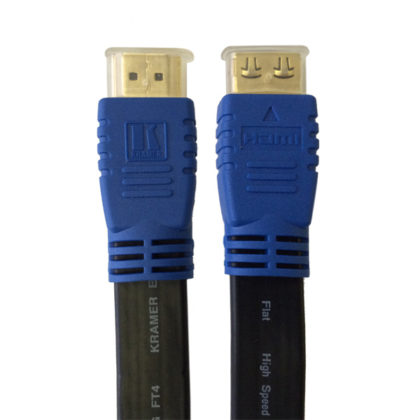 фото Кабель kramer hdmi - hdmi 4,6м black (c-hm/hm/flat/eth-15)