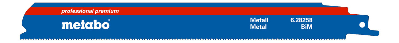 

Полотно по металлу для сабельных пил metabo 628258000, s1136BEF 2 пилки BiM 225x0,9/1,4+1,8