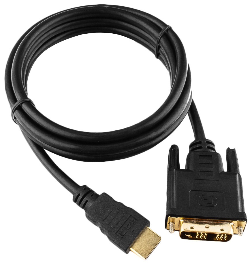 фото Кабель gembird hdmi-dvi, m-m 1,8м black (cc-hdmi-dvi-6)